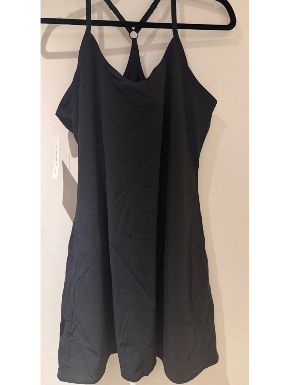 NWT Outdoor Voices Black The Exercise Dress Size L